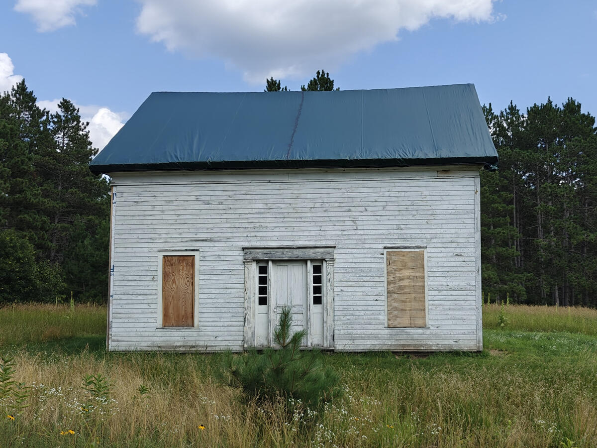 Front elevation of historic house